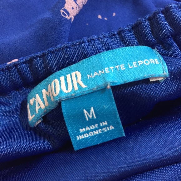 Nanette Lepore L 'Amour Seahorse Romper Blue SZ M - Picture 10 of 13